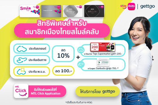 ประกันเดินทาง ประกันรถยนต์ ลด 10% ซื้อง่าย คุ้มครองครบ คลิก